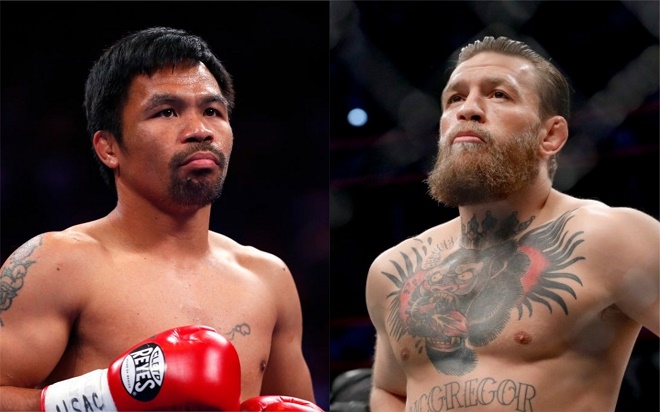 Manny Pacquiao (bên trái) và&nbsp;Conor McGregor (bên phải)