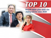 Kinh doanh - TOP 10 Doanh nhân giàu nhất sàn chứng khoán năm 2020