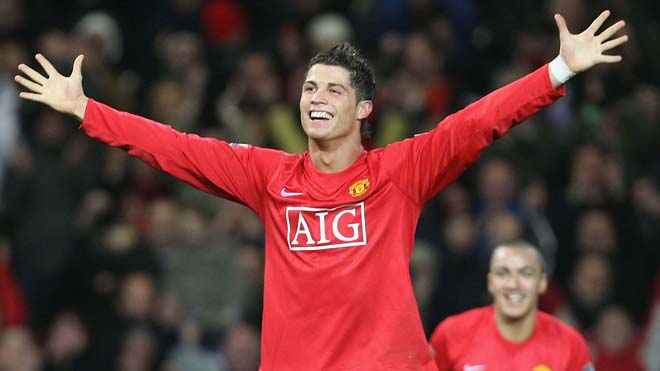 Ronaldo có cú hat-trick đầu tiên trong sự nghiệp vào ngày 13/1/2008