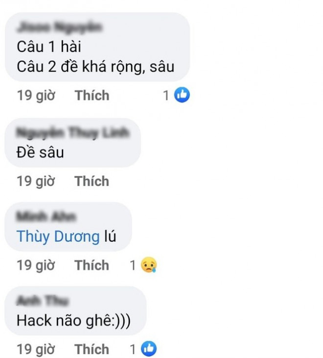 Đề thi nhận được nhiều phản ứng trái chiều từ các bạn học sinh.