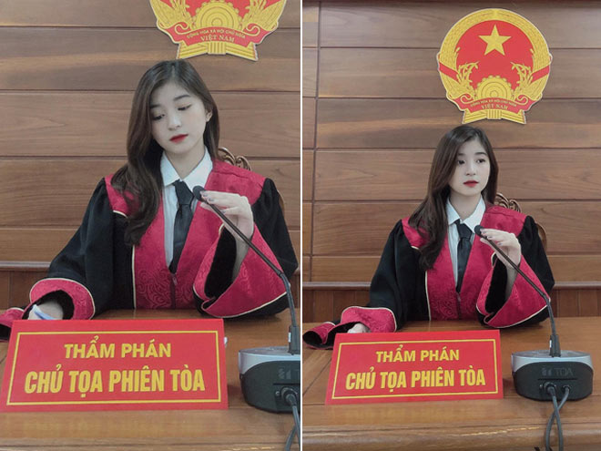 "Nữ thẩm phán" xinh đẹp gây bão mạng
