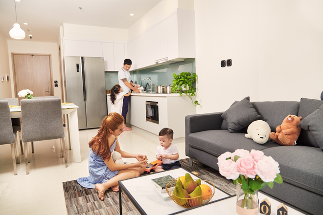 Không gian sống tiện nghi và hiện đại trong căn hộ dịch vụ Vinhomes Serviced Residences tại Vinhomes Ocean Park Gia Lâm