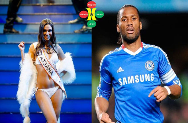 Drogba từng dính nghi án lừa dối vợ để cặp kè với Hoa hậu Thế giới người Hà Lan năm 2014,&nbsp;Tatjana Maul