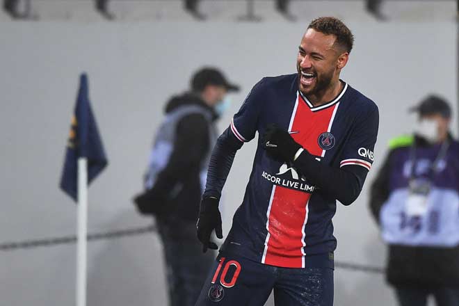 Neymar đang dần tìm lại phong độ cao trong màu áo PSG