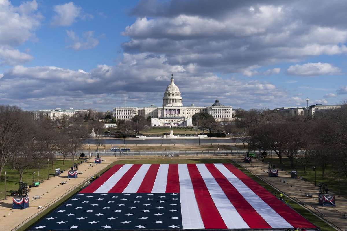 Điện Capitol ngày ông Biden nhậm chức Tổng thống Mỹ (ảnh: CNN)