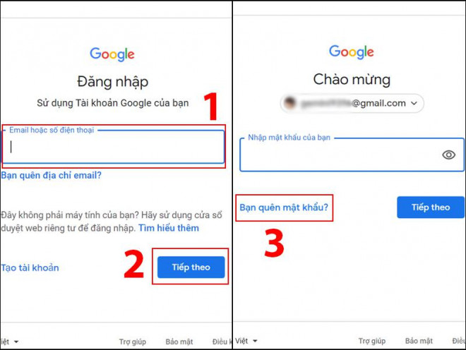 Hướng dẫn cách khôi phục mật khẩu Gmail khi bị mất.