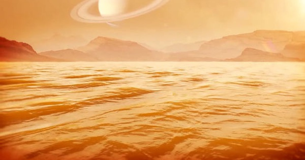 Biển Kraken Mare - ảnh đồ họa từ NASA