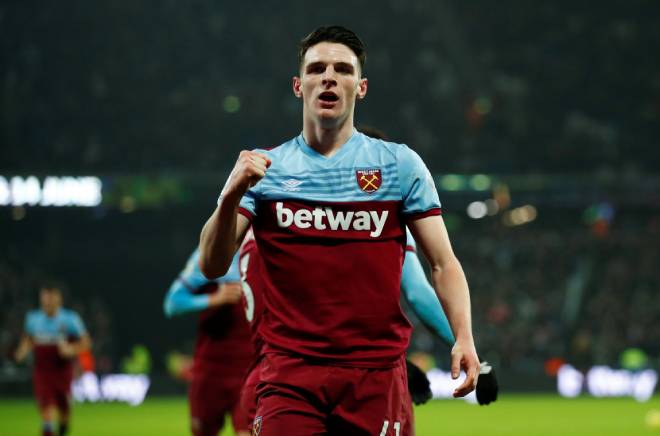 Declan Rice được nhiều đội bóng lớn theo đuổi