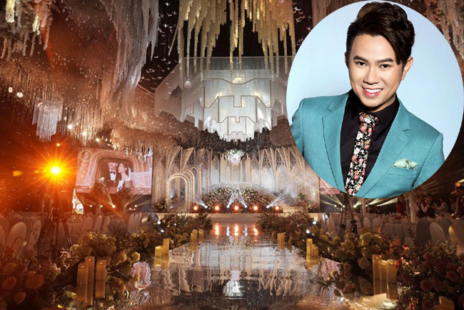 Nam ca sĩ Quang Đại cũng được mời tới hát trong đám cưới “siêu khủng”, đẹp như cổ tích ở Gia Viễn, Ninh Bình.
