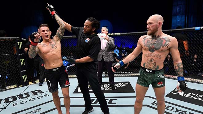 Poirier (trái) xuất sắc đánh bại McGregor