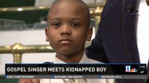 Cậu bé Willie Myrick đã được thả an toàn sau 3 tiếng bị bắt cóc. Ảnh: NBC
