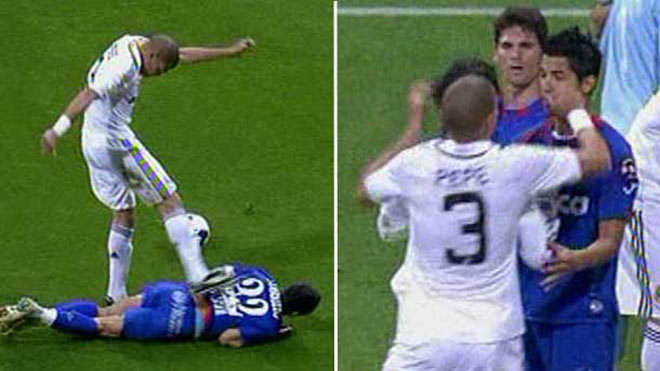 "Đồ tể" Pepe dù rời Real Madrid đã lâu nhưng lại vừa gây chuyện với thói côn đồ đã ăn vào máu