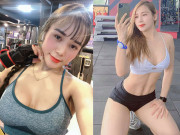 Thể thao - Hot girl tập gym Quỳnh Nguyễn &quot;nóng bỏng&quot;, tập vòng ba 100cm sau khi thất tình