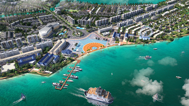 Bến du thuyền Aqua Marina - một trong những tiện ích đẳng cấp tại Khu đô đô thị sinh thái thông minh Aqua City