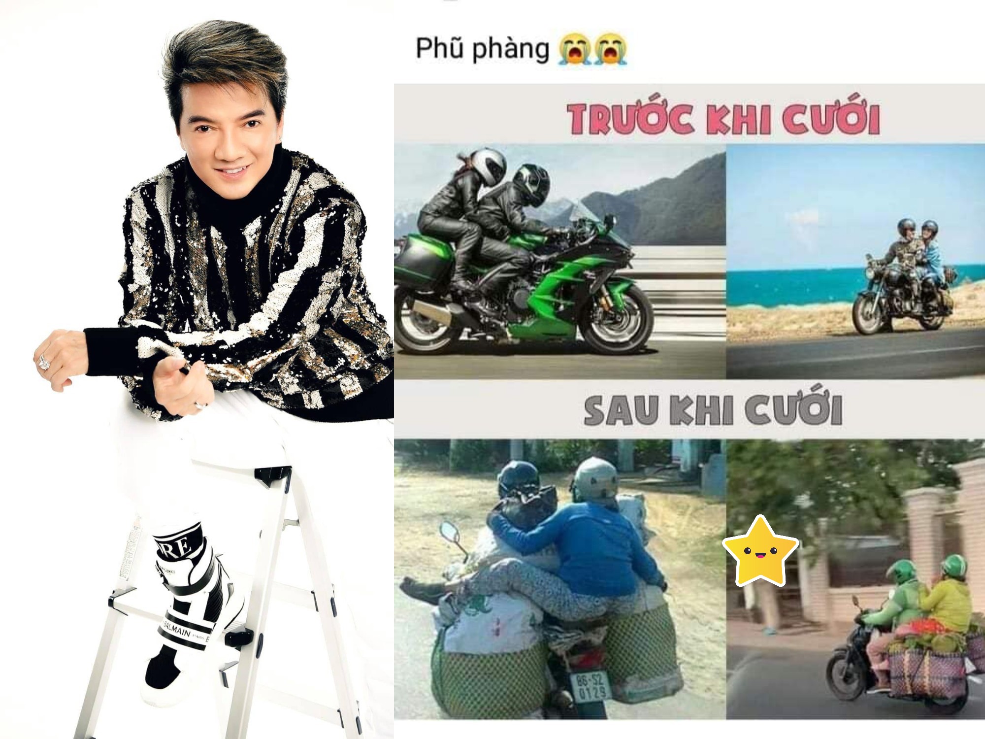 Bức ảnh gây tranh cãi trên Facebook của ca sĩ Đàm Vĩnh Hưng