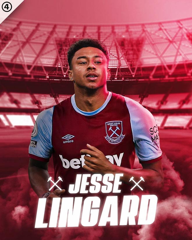 Jesse Lingard sẽ gia nhập West Ham từ MU