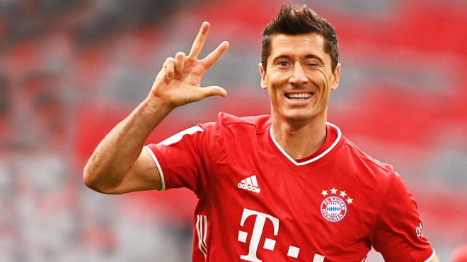 Lewandowski đang dẫn đầu danh sách đua "Chiếc giày vàng châu Âu"