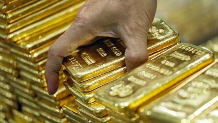 Giá vàng tăng rồi lại giảm trong chốc lát