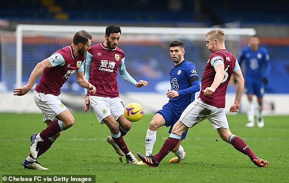 Trực tiếp bóng đá Chelsea - Burnley: Công lớn từ hàng thủ (Hết giờ) - 4