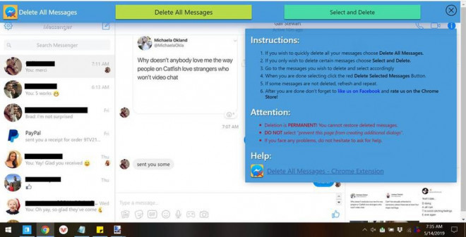 Mẹo nhỏ xoá toàn bộ tin nhắn trên Facebook trong một cú click - 3