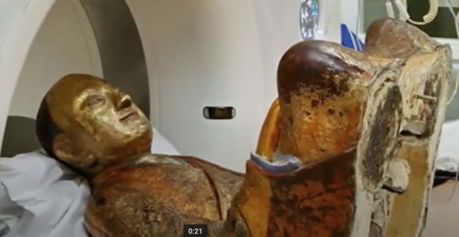 Lạ kỳ xác ướp nhà sư 1.000 năm tuổi trong tượng Phật - 1