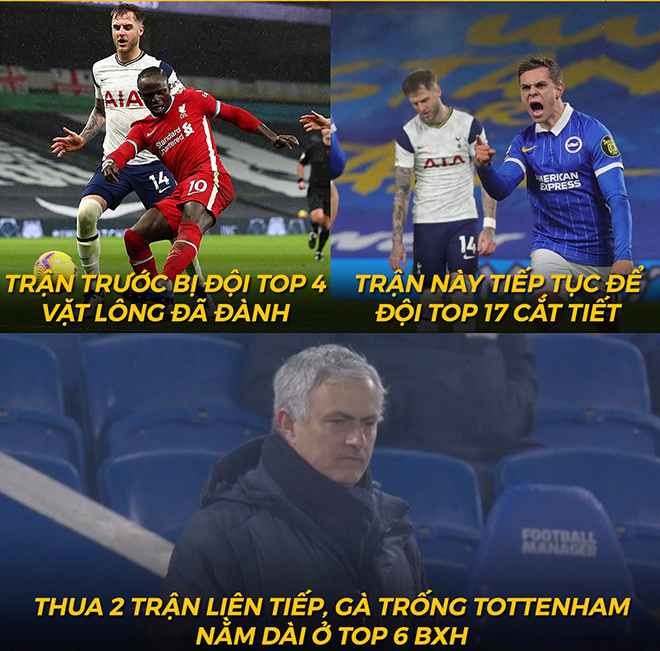 Tottenham tiếp tục rơi vào khủng hoảng sau khoảng thời gian thăng hoa đầu mùa giải.