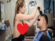 Bạn trẻ - Cuộc sống - Hot girl cắt tóc đeo tạp dề làm việc khiến dân mạng đứng ngồi không yên