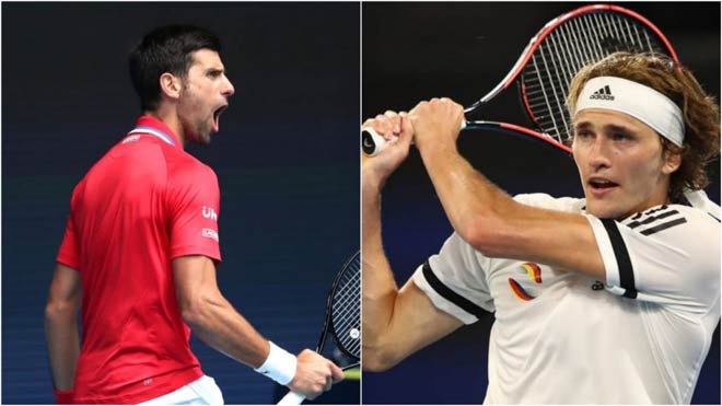 Djokovic và Zverev phải quyết đấu trong nỗ lực giúp đương kim vô địch Serbia hoặc ĐT Đức đoạt vé vào bán kết ATP Cup năm nay