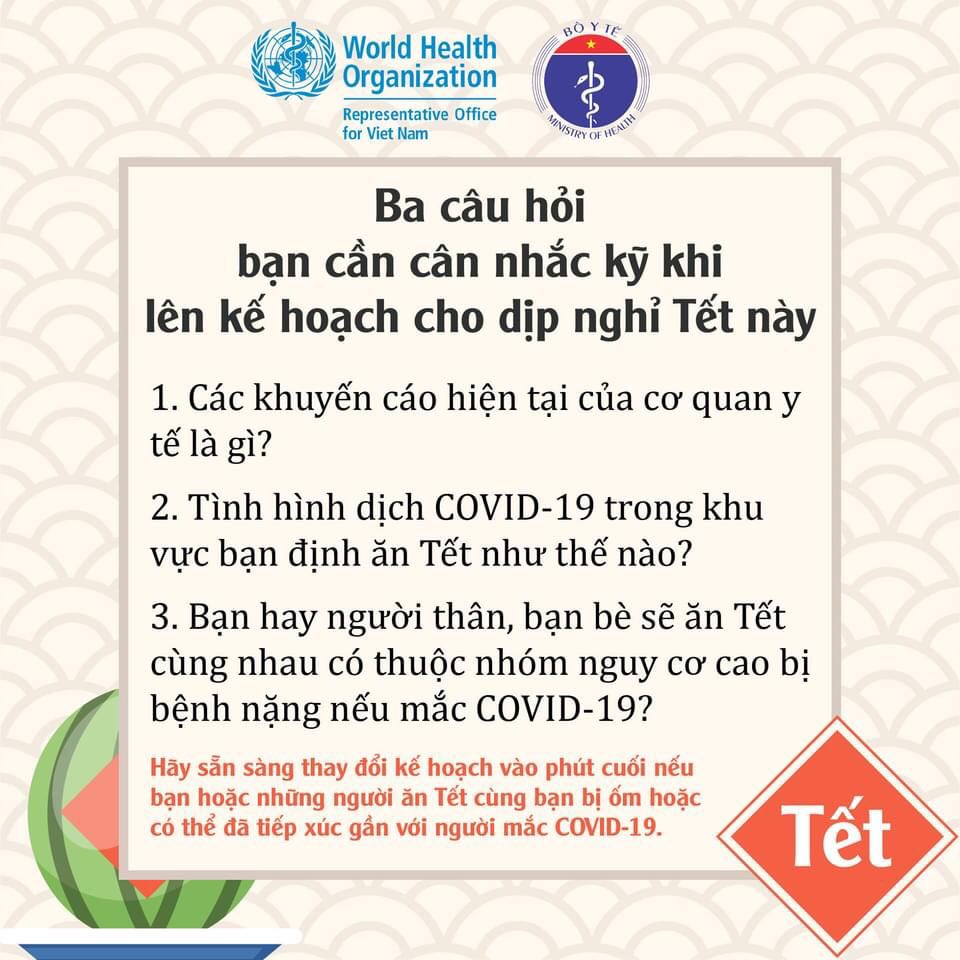 Tết đang đến gần, làm thế nào để an toàn trong đại dịch COVID-19? - 3