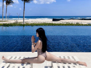 Thể thao - Hot girl Yoga Mai Sương mê mẩn xoạc chân, không đếm nổi số lần thực hiện