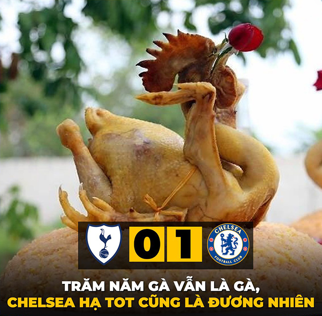 Chelsea hạ Tottenham, dân mạng hả hê chế ảnh.