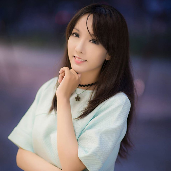 Em gái của BTV Hoài Anh còn mang nét đẹp có chút gì đó tựa như lai Tây, được ví như hot girl xứ Hàn.
