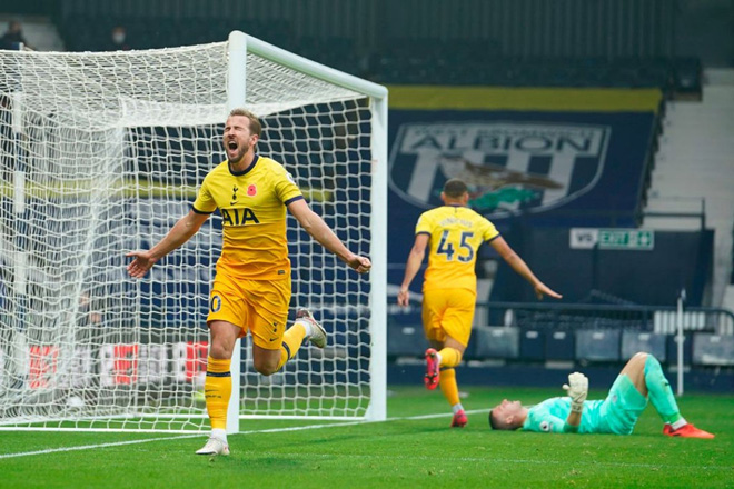 Harry Kane không kịp trở lại trong trận đấu với West Brom