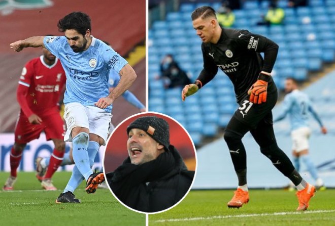 Pep cân nhắc trao trọng trách đá phạt đền cho... thủ môn Ederson sau khi chứng kiến Gundogan thất bại trên chấm 11m