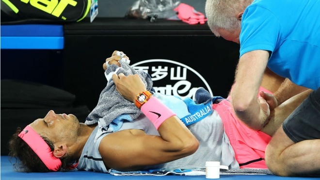 Nadal từng không ít lần lỗi hẹn vinh quang Australian Open vì chấn thương