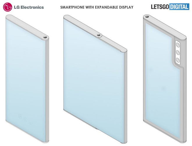 Hình ảnh về bằng sáng chế LG Rollable.