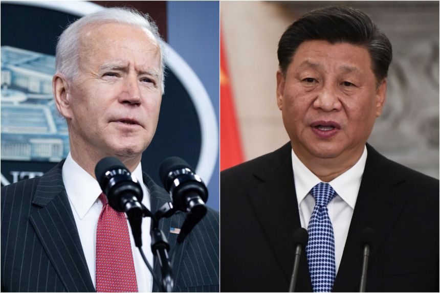 Tổng thống Mỹ Joe Biden (trái)&nbsp;và chủ tịch Trung Quốc Tập Cận Bình. Ảnh: NST