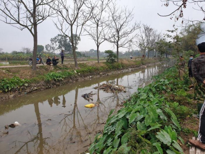 Sông Hoàng Bình - nơi người dân phát hiện thi thể cụ bà 82 tuổi