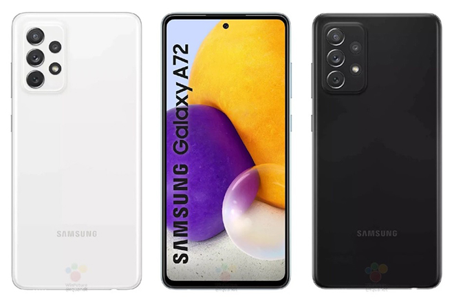 Ảnh kết xuất Galaxy A72.