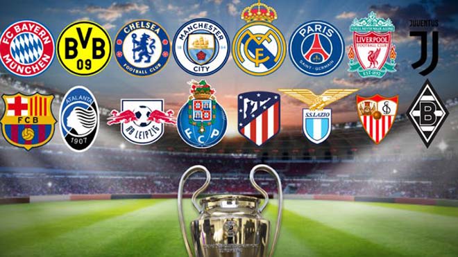 Vòng 1/8 Champions League trở lại với sự quy tụ của&nbsp;16 tên tuổi lớn bóng đá châu Âu