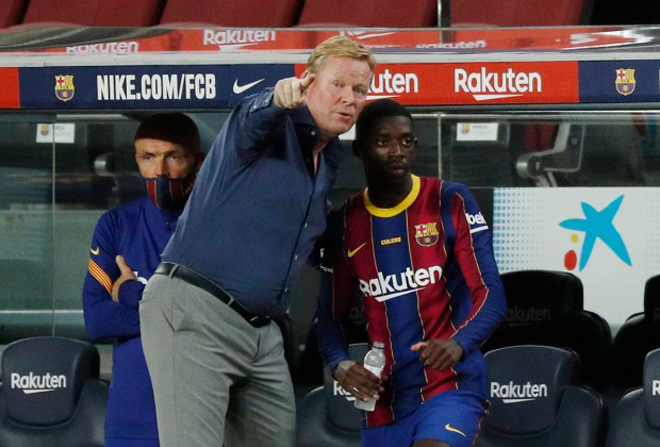 HLV Koeman và Ousmane Dembele