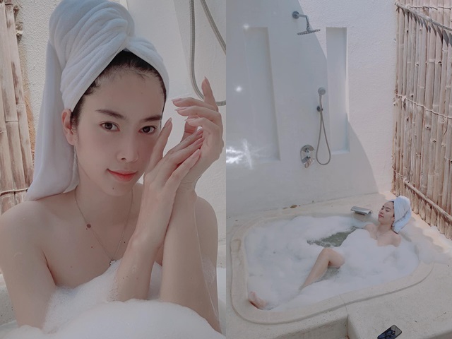 Đời sống Showbiz - Chân dài yêu Trường Giang 2 tháng tung ảnh nude trong bồn tắm gây &quot;bão mạng&quot;