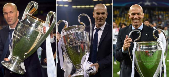 3 lần đăng quang Champions League giúp HLV Zidane được BLĐ Juventus nhòm ngó