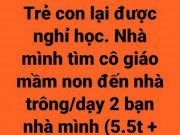 Giáo dục - du học - Nghỉ học vì COVID, nhiều phụ huynh ‘nghiến răng’ chi tiền tìm người trông con