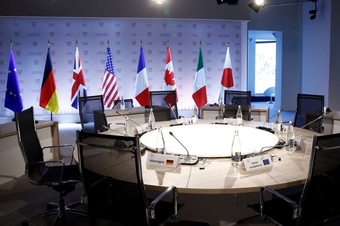 Do ảnh hưởng của dịch Covid-19, hội nghị G7 năm nay diễn ra theo hình thức trực tuyến.