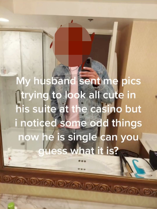 Một bức ảnh người chồng gửi cho vợ. Ảnh: TikTok