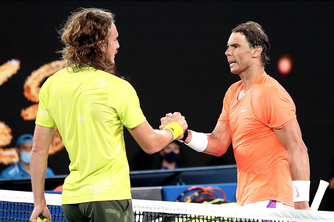 Tsitsipas lội ngược dòng khó ngờ dù đã thua Nadal ở 2 set đầu tiên tại tứ kết Australian Open năm nay