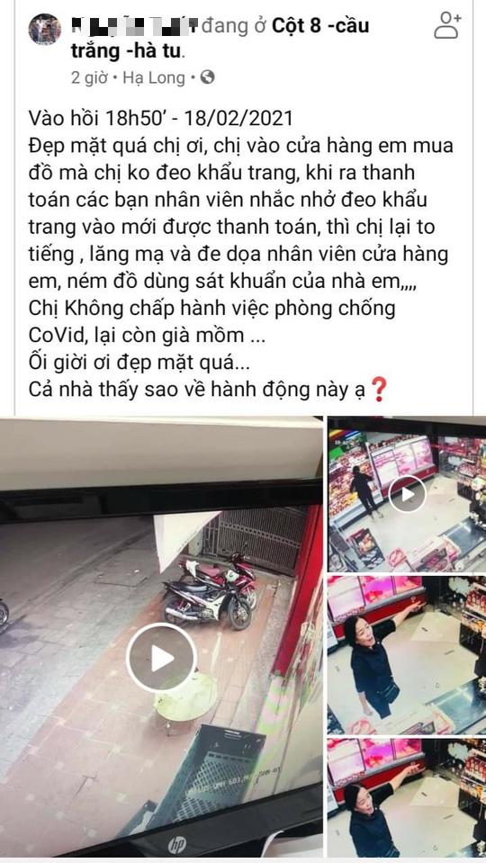 Facebook người dân phản ánh hành động không chấp hành quy định phòng chống dịch Covid-19