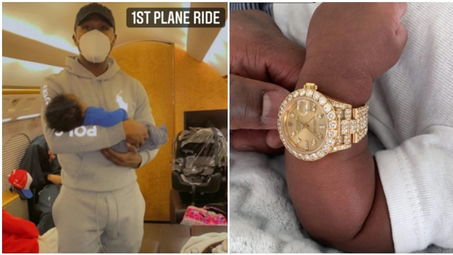 Mayweather tặng chiếc đồng hồ ước tính 3,2 tỷ đồng cho cháu ngoại mới 5 tuần tuổi