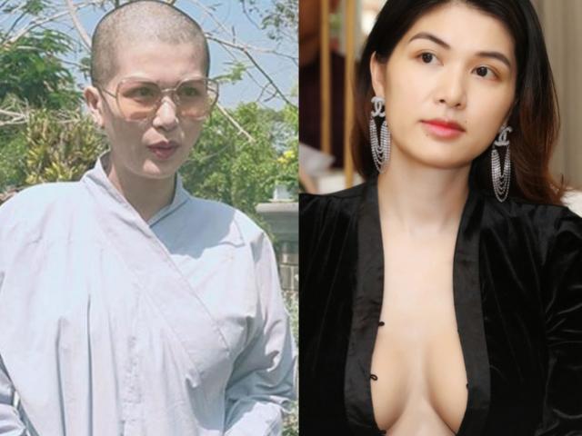 Đời sống Showbiz - Hoa hậu Việt cạo trọc đầu, mặc áo Phật tử: Động thái bất ngờ của bạn trai đại gia